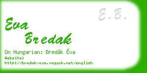eva bredak business card