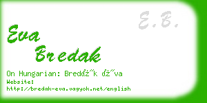 eva bredak business card